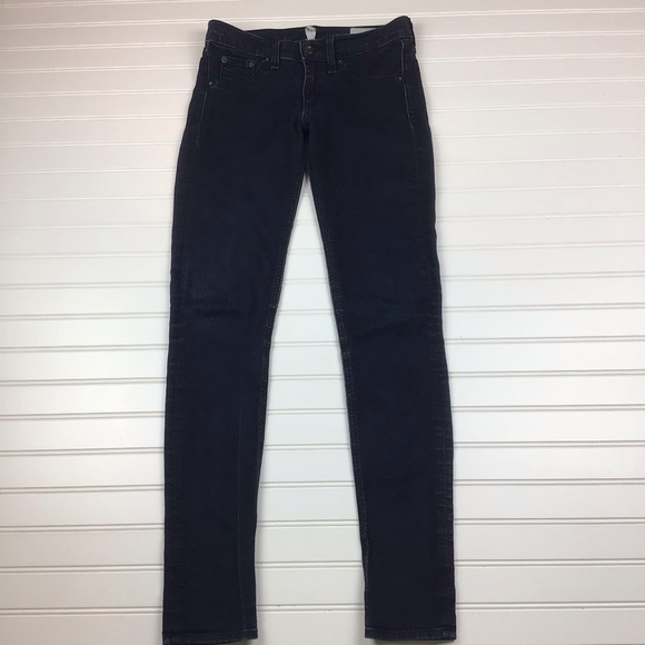 rag & bone dark blue legging jeans - Picture 2 of 9